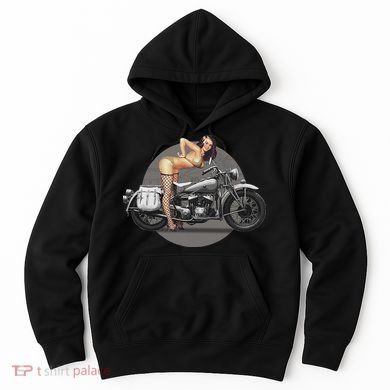 Pin Up Girl Classic Motorcycle Hoodie