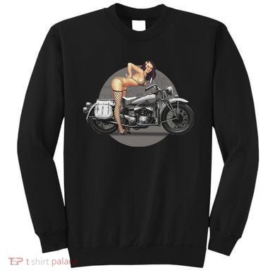 Pin Up Girl Classic Motorcycle Sweatshirt