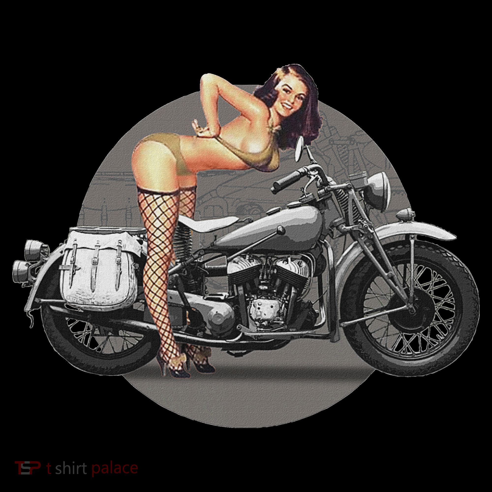 Pin Up Girl Classic Motorcycle Women's Hoodie