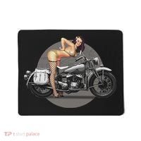 Pin Up Girl Classic Motorcycle Mousepad thumb 0