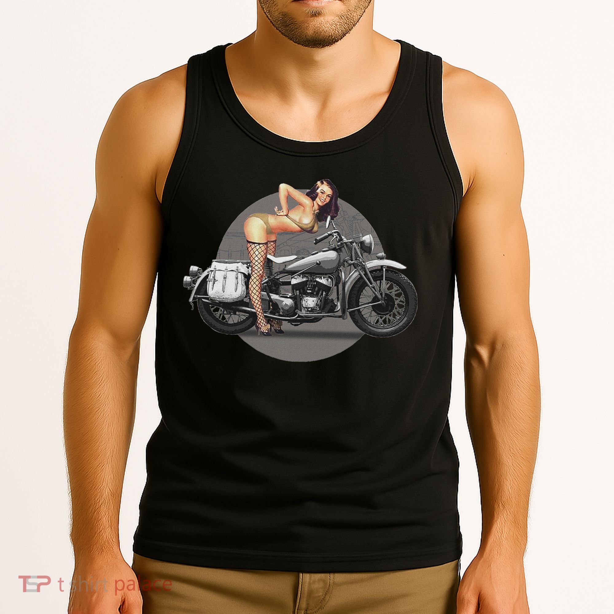 Pin Up Girl Classic Motorcycle Tank Top