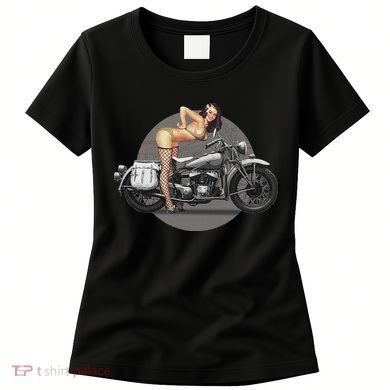 Pin Up Girl Classic Motorcycle Women's T-Shirt