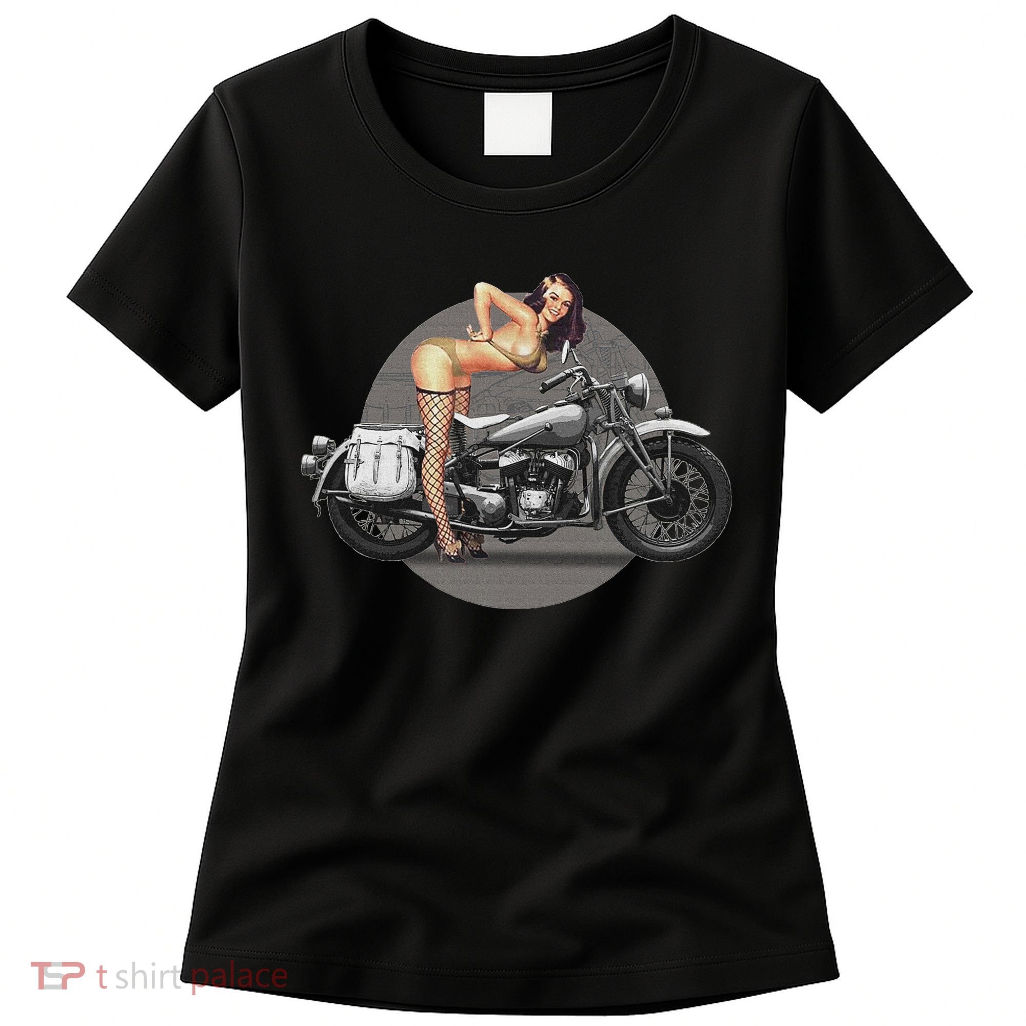 Pin Up Girl Classic Motorcycle Women's T-Shirt