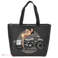 Pin Up Girl Classic Motorcycle Tote Bag thumb 0