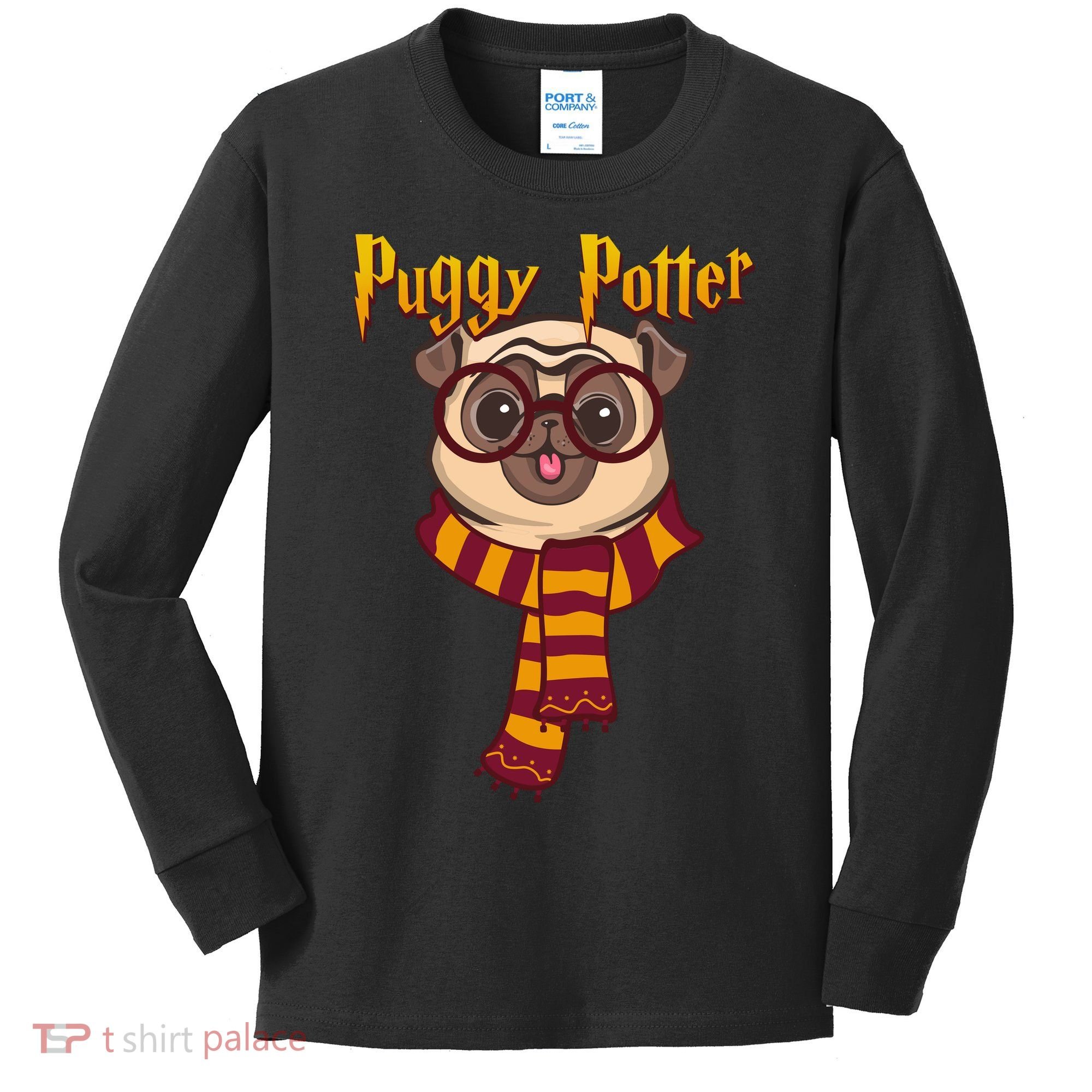 Puggy Potter Kids Long Sleeve Shirt