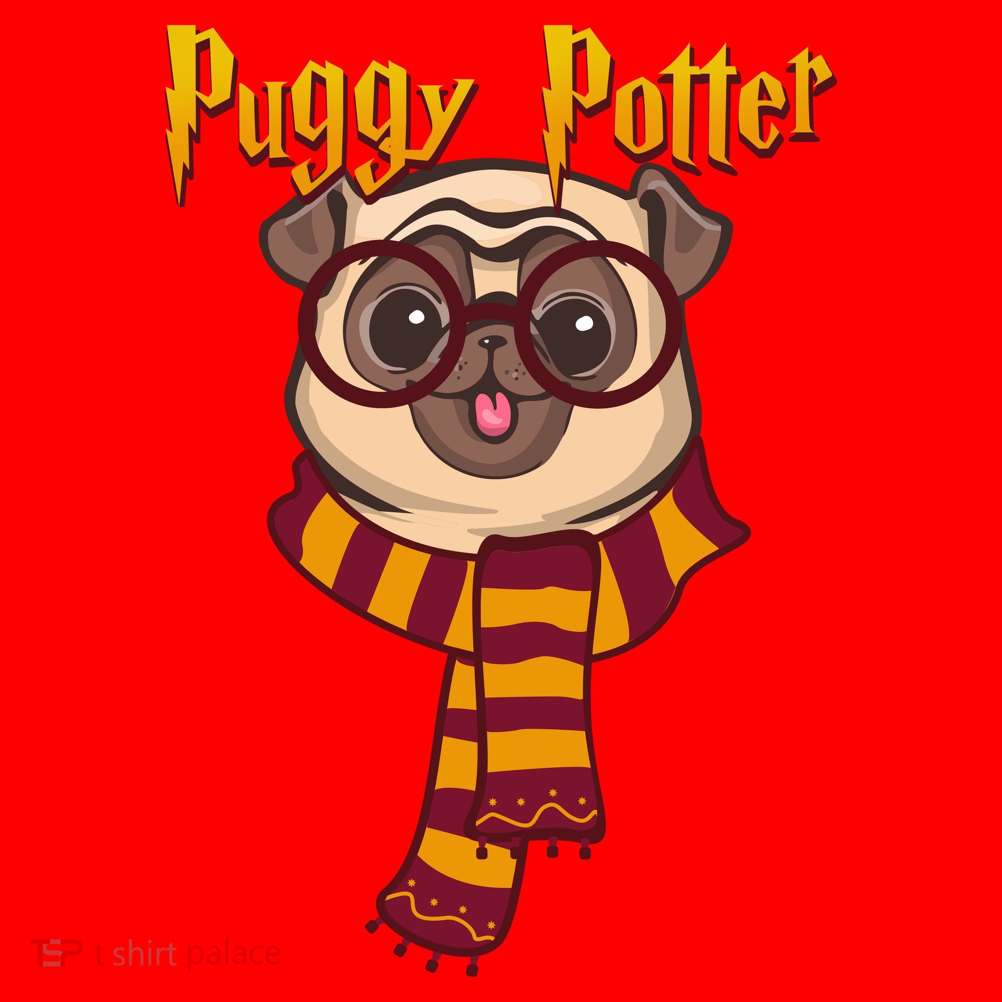 Puggy Potter Santa Hat