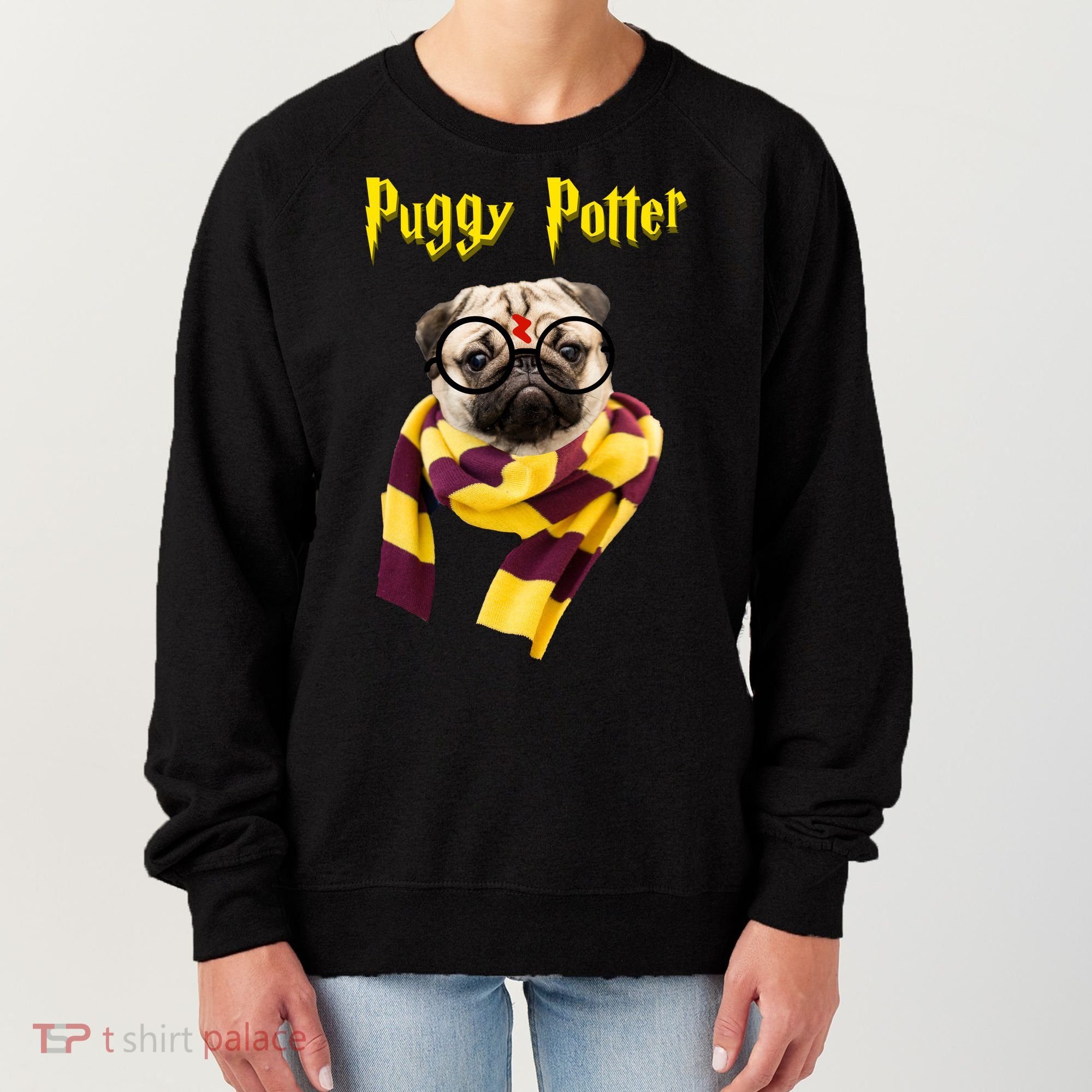 Puggy Potter Funny Parody Movie Women's Sweatshirt