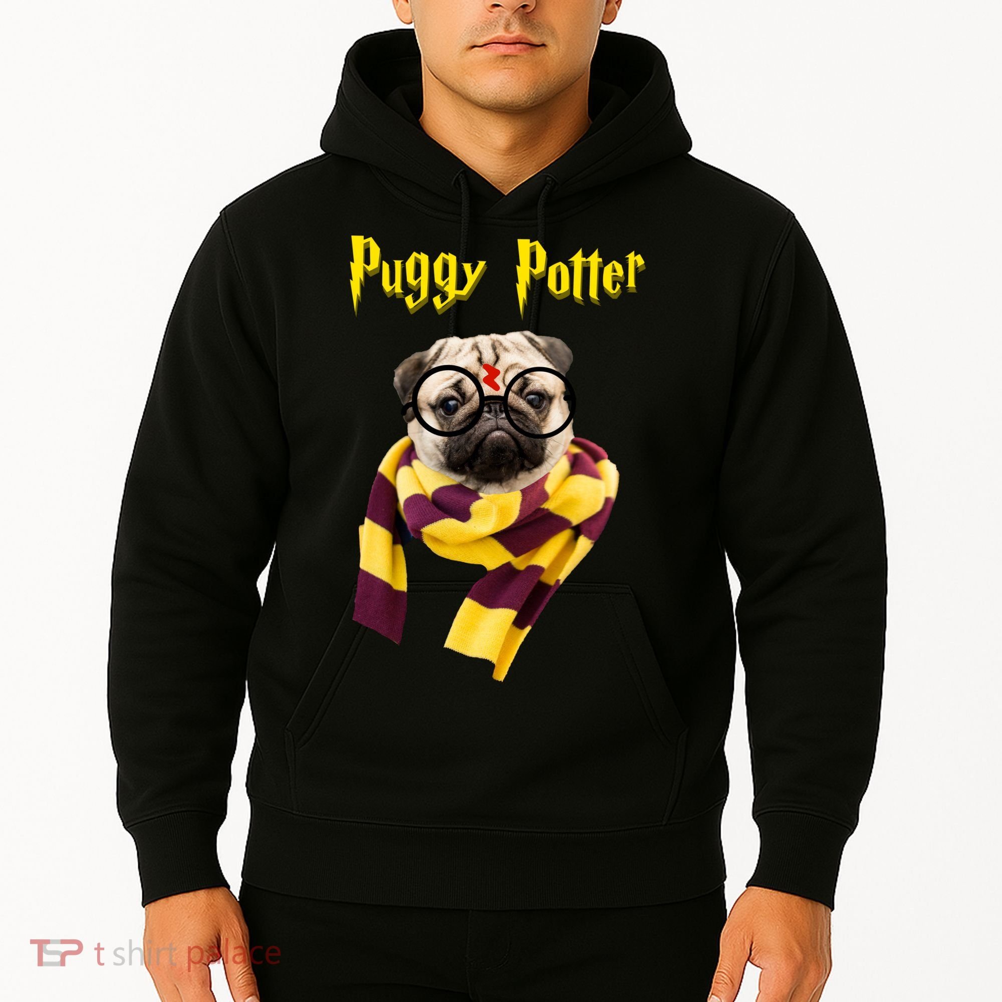 Puggy Potter Funny Parody Movie Hoodie