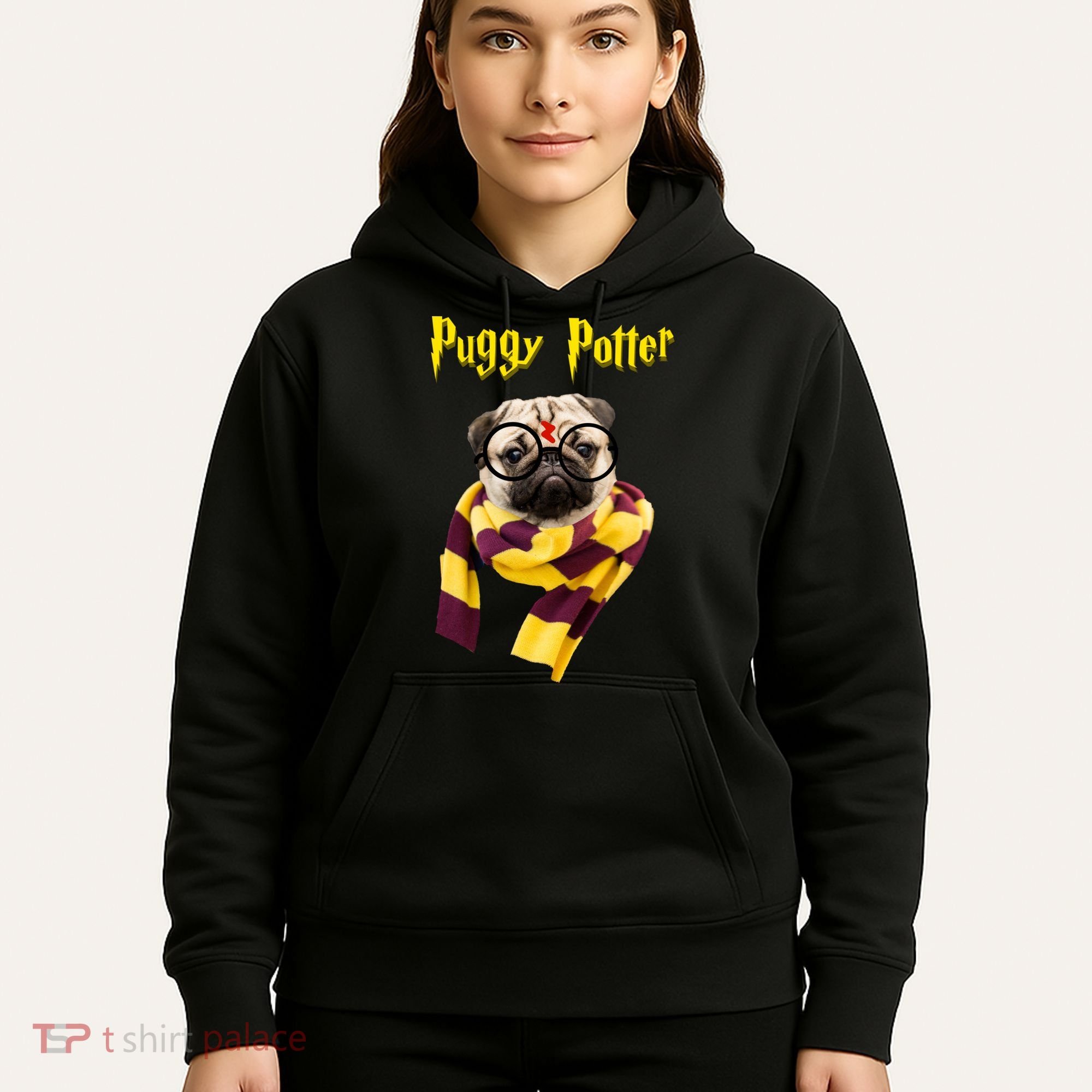 Puggy Potter Funny Parody Movie Hoodie
