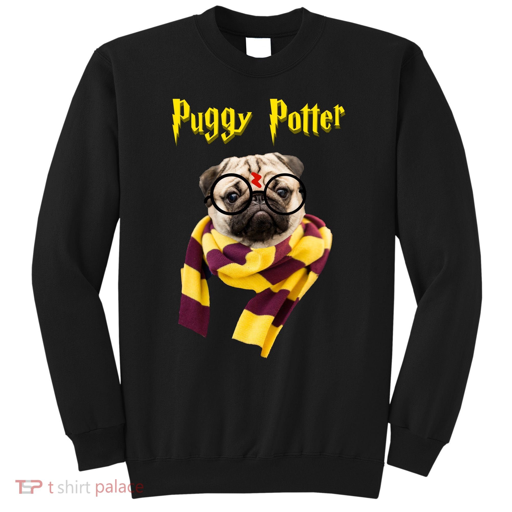 Puggy Potter Funny Parody Movie Sweatshirt