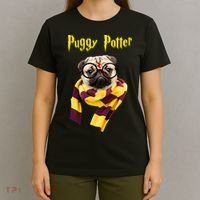 Puggy Potter Funny Parody Movie T-Shirt thumb 4