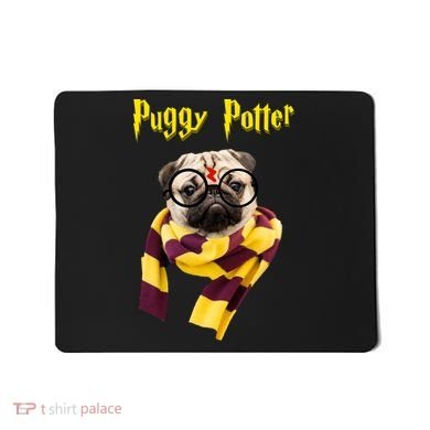 Puggy Potter Funny Parody Movie Mousepad