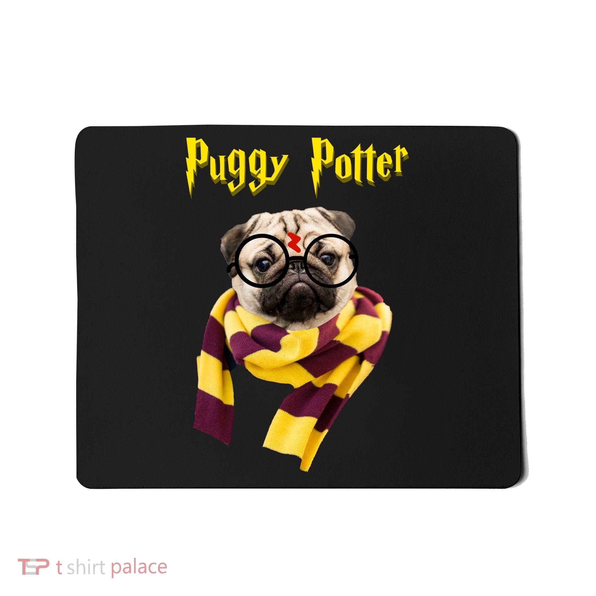 Puggy Potter Funny Parody Movie Mousepad