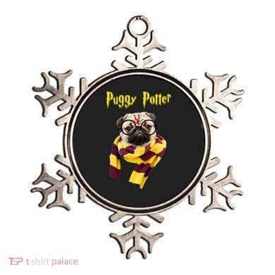 Puggy Potter Funny Parody Movie Ornament