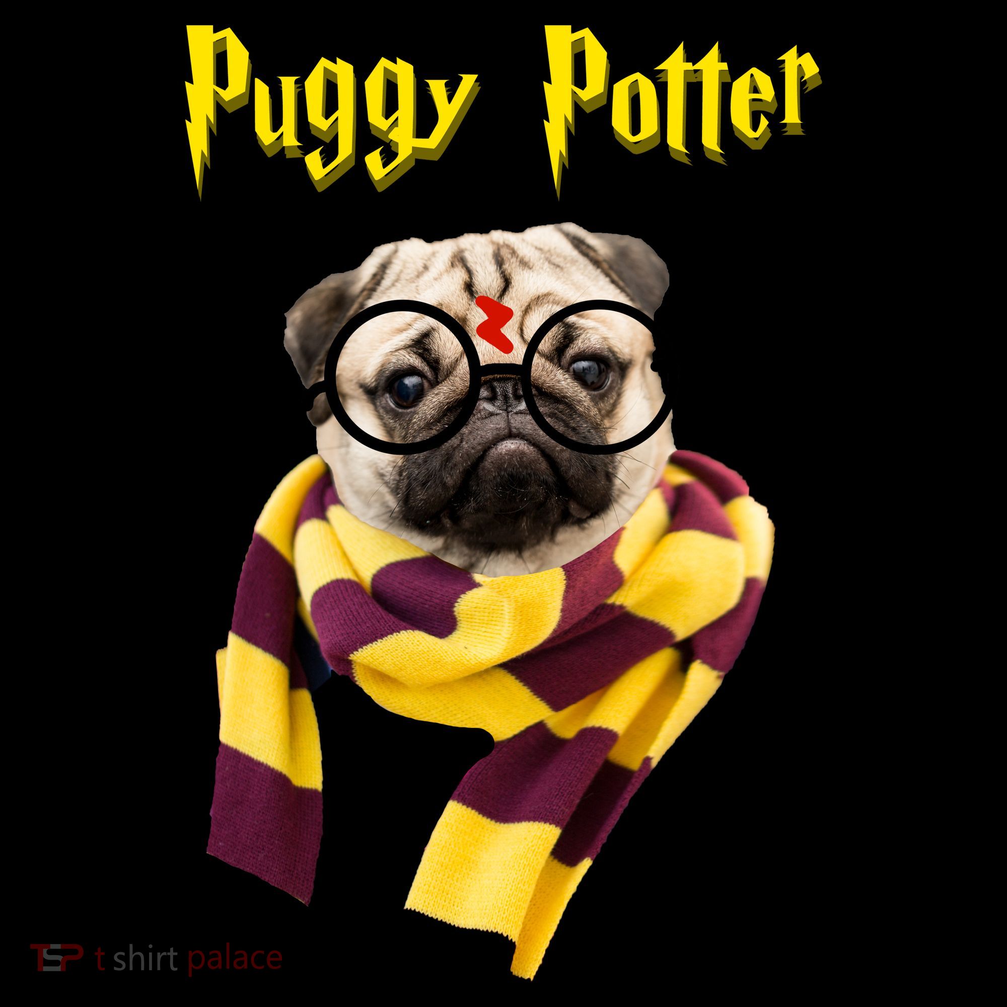 Puggy Potter Funny Parody Movie Women's Tank Top
