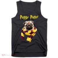Puggy Potter Funny Parody Movie Tank Top thumb 0