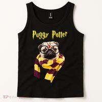 Puggy Potter Funny Parody Movie Tank Top thumb 2