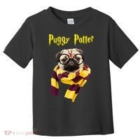 Puggy Potter Funny Parody Movie Toddler T-Shirt thumb 0