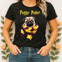Puggy Potter Funny Parody Movie Women's T-Shirt thumb 2