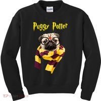 Puggy Potter Funny Parody Movie Kids Sweatshirt thumb 0