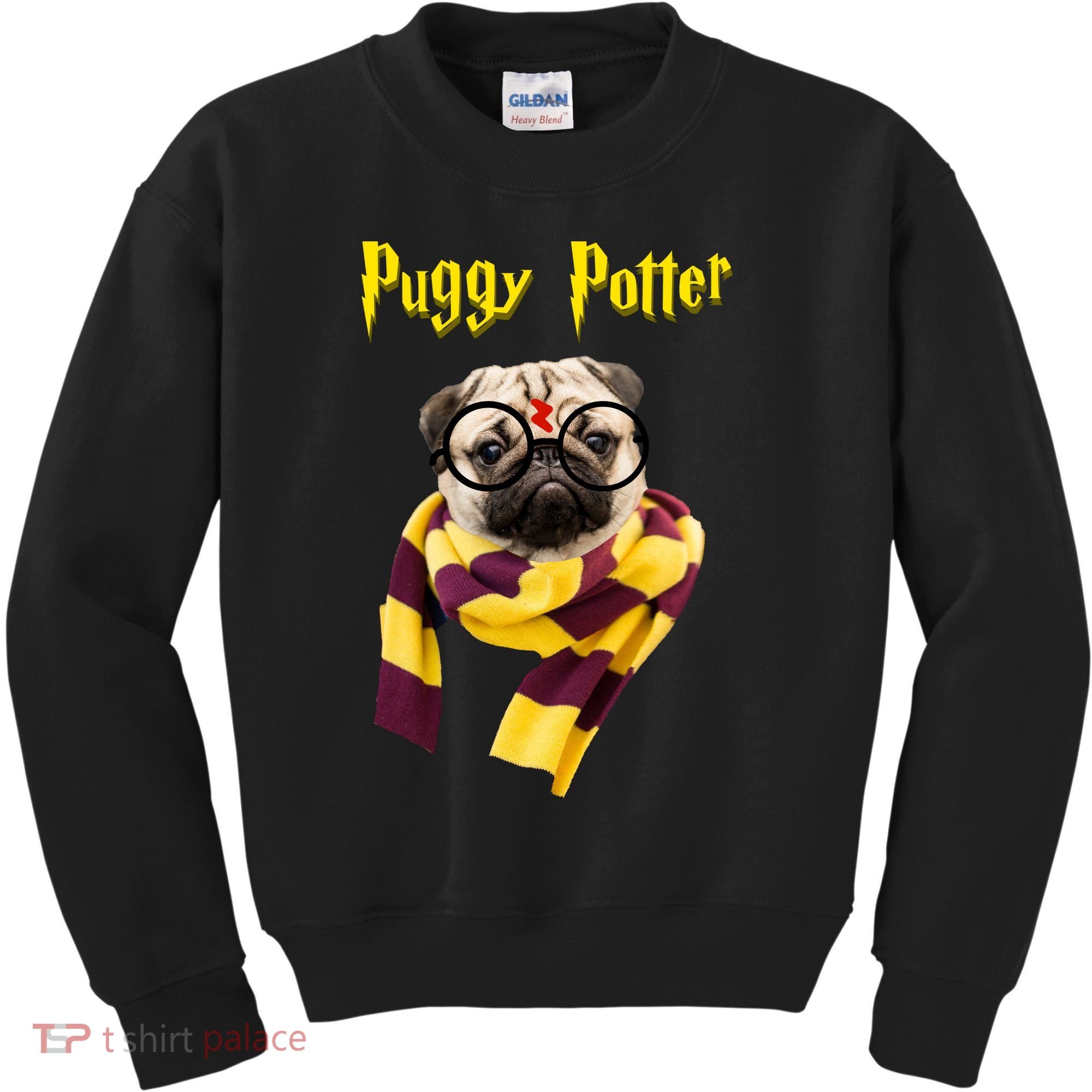 Puggy Potter Funny Parody Movie Kids Sweatshirt