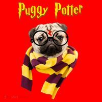 Puggy Potter Funny Parody Movie Santa Hat thumb 1