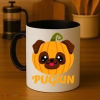 Pugkin Pumpkin Pug Coffee Mug thumb 4