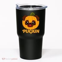 Pugkin Pumpkin Pug Tumbler thumb 0