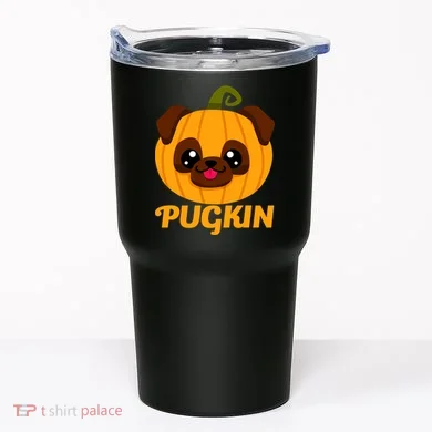 Pugkin Pumpkin Pug Tumbler