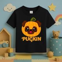 Pugkin Pumpkin Pug Toddler T-Shirt thumb 3