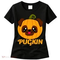 Pugkin Pumpkin Pug Women's T-Shirt thumb 0