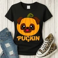 Pugkin Pumpkin Pug Women's T-Shirt thumb 3