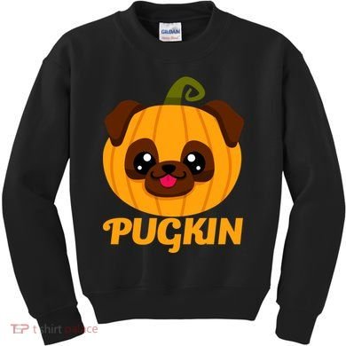 Pugkin Pumpkin Pug Kids Sweatshirt