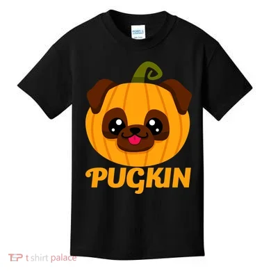 Pugkin Pumpkin Pug Kids T-Shirt