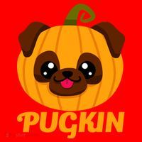 Pugkin Pumpkin Pug Santa Hat thumb 1