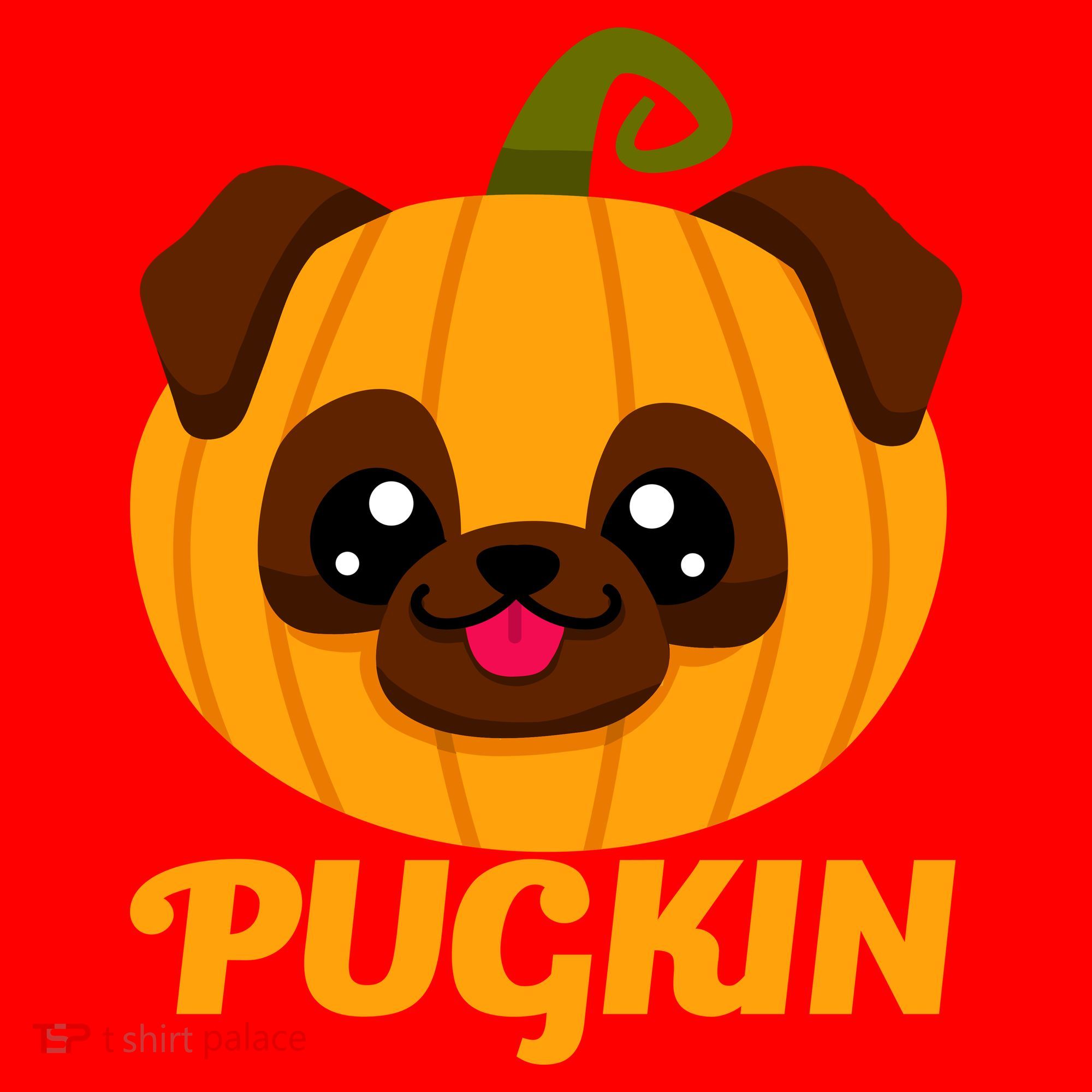 Pugkin Pumpkin Pug Santa Hat
