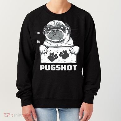 Pugshot Jail Prison Funny Pug Women's Sweatshirt