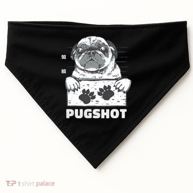 Pugshot Jail Prison Funny Pug USA-Made Doggie Bandana