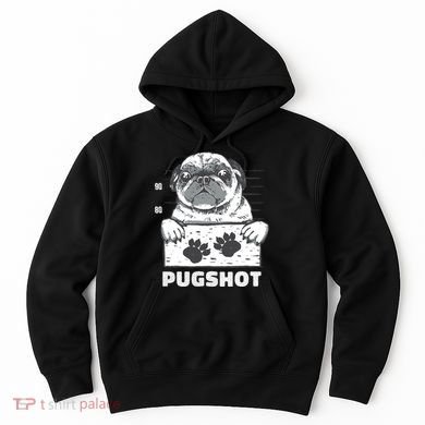 Pugshot Jail Prison Funny Pug Hoodie
