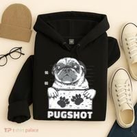 Pugshot Jail Prison Funny Pug Hoodie thumb 4