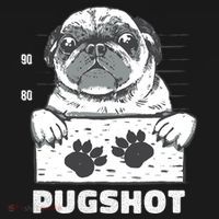Pugshot Jail Prison Funny Pug Hoodie thumb 7