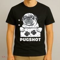 Pugshot Jail Prison Funny Pug T-Shirt thumb 3