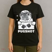 Pugshot Jail Prison Funny Pug T-Shirt thumb 4
