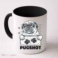 Pugshot Jail Prison Funny Pug Coffee Mug thumb 0