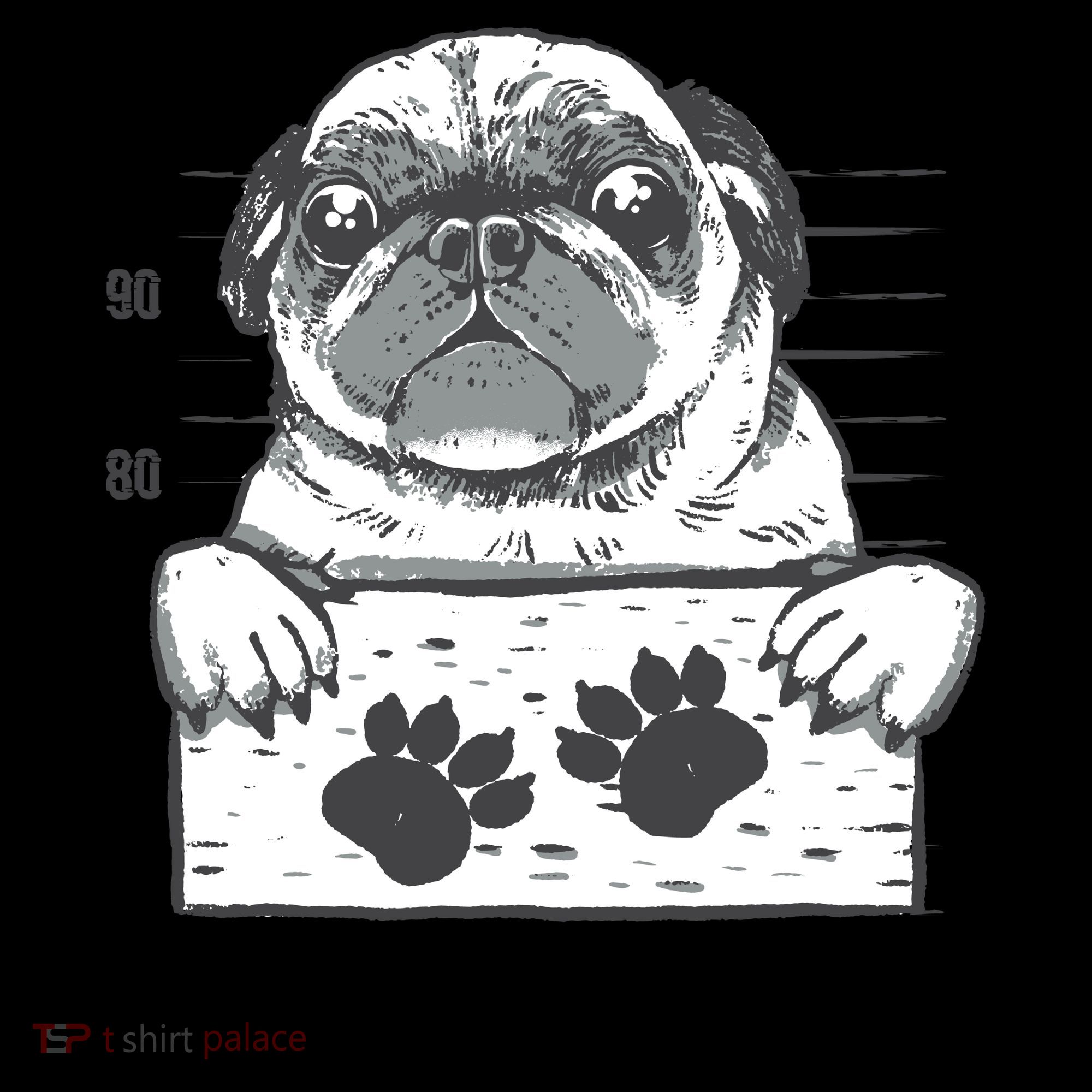 Pugshot Jail Prison Funny Pug Coffee Mug