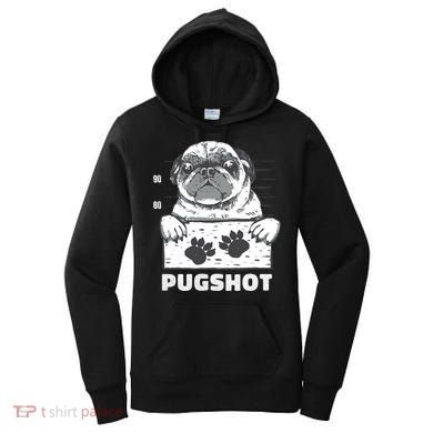 Pugshot Jail Prison Funny Pug Women's Hoodie