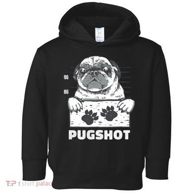 Pugshot Jail Prison Funny Pug Toddler Hoodie