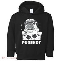 Pugshot Jail Prison Funny Pug Toddler Hoodie thumb 0