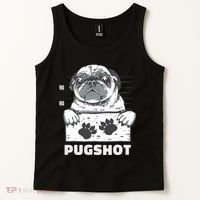 Pugshot Jail Prison Funny Pug Tank Top thumb 2