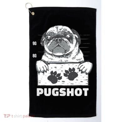 Pugshot Jail Prison Funny Pug Golf Towel